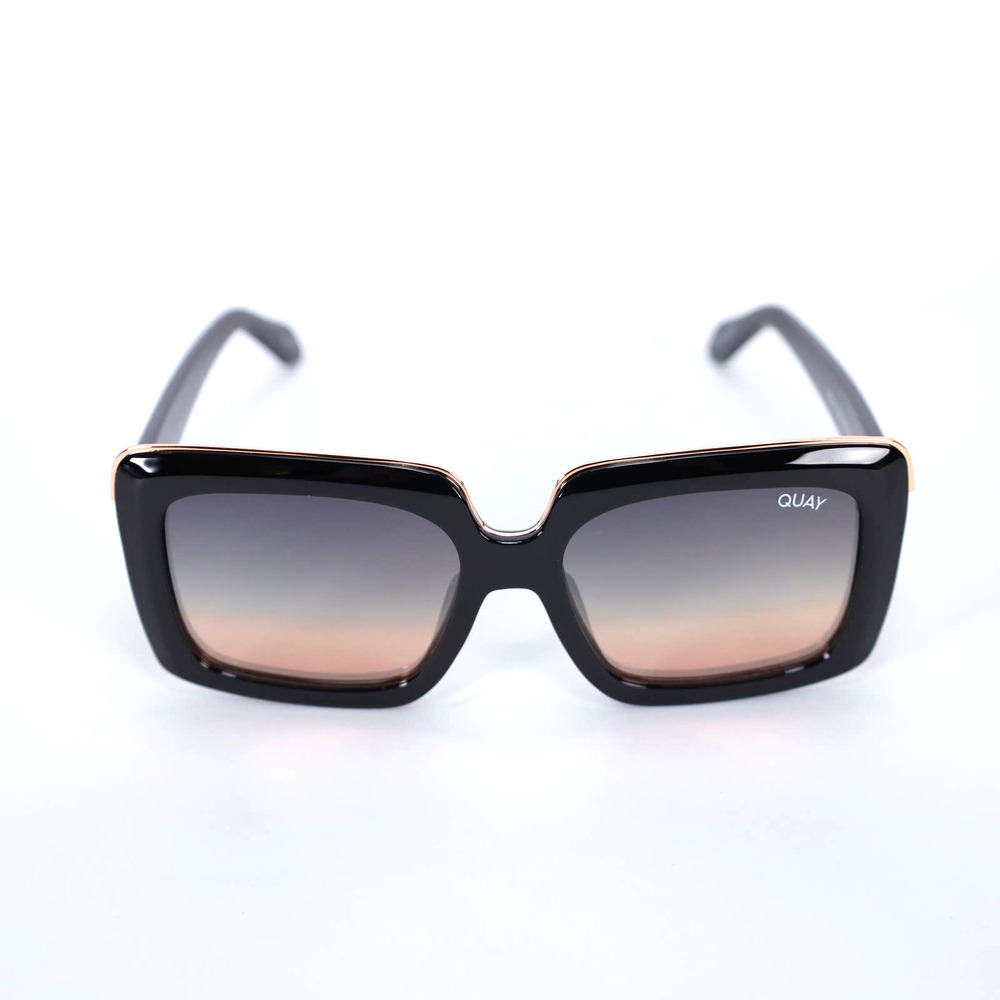 Quay Australia TOTAL VIBE REMIXED Square Women Sunglasses - Black/Multi - NWT - Picture 10 of 12